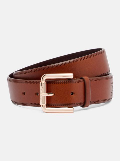 Max Mara Monogram leather belt