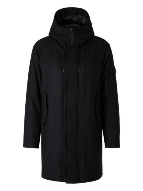 Herno high collar long coat