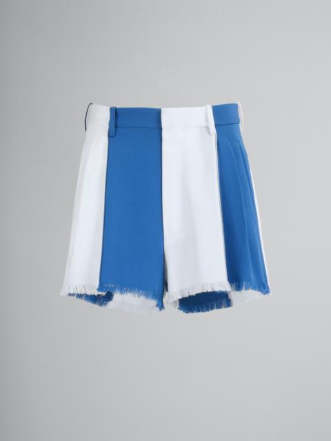Marni GRAIN DE POUDRE WOOL SHORT PANTS