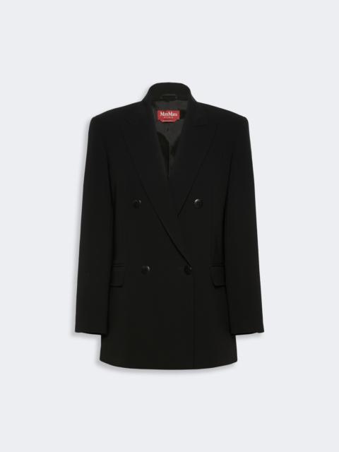Max Mara BAOBAB Double-breasted cady jacket - BLACK