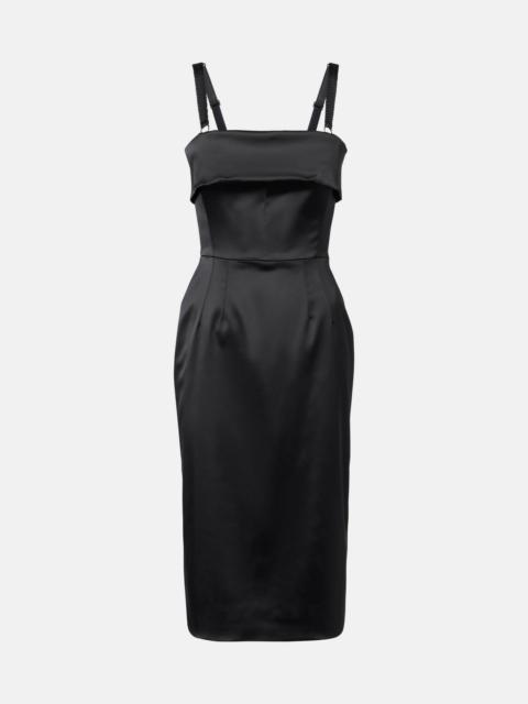 Dolce & Gabbana Jersey midi dress with corset-style bra top -  F6DBXTFUGKFN0000 | REVERSIBLE