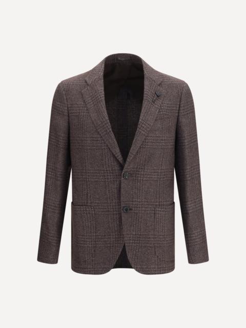 LARDINI Single-breasted wool-blend Blazer