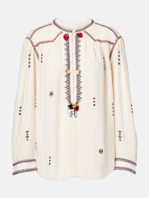 Isabel Marant Étoile Pelson embroidered blouse