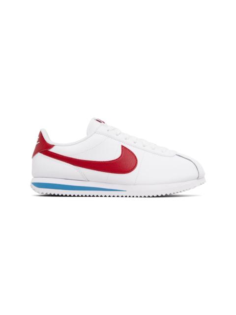 Nike White Cortez Leather Sneakers