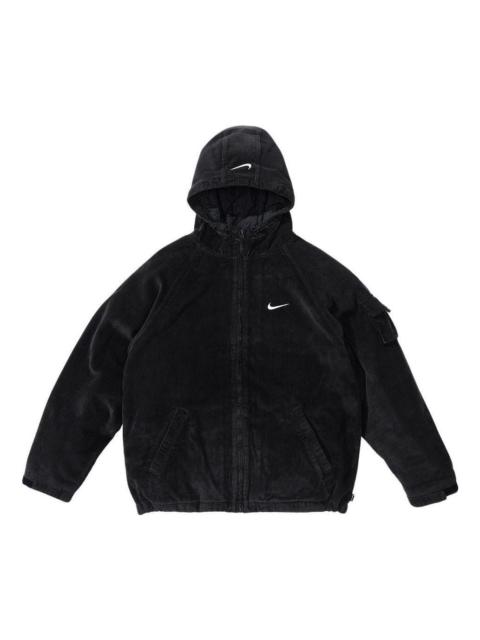 Supreme x Nike Arc Corduroy Hooded Jacket 'Black White' SUP-SS22-823