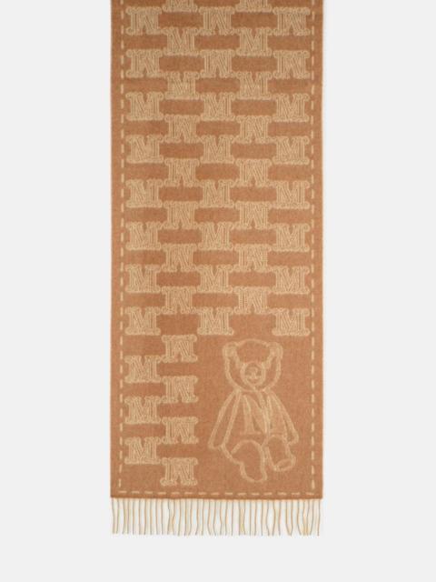 'WSTEDDYC' BEIGE JACQUARD CACHEMIRE STOLE