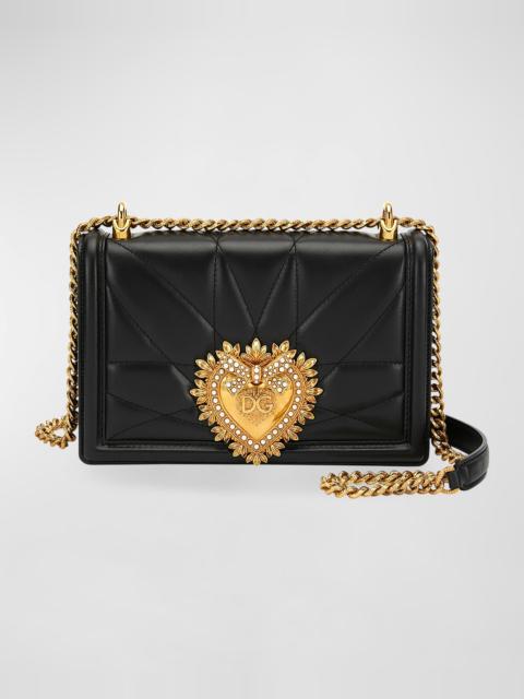 Dolce & Gabbana Devotion Medium Quilted Crossbody Bag