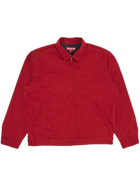 Supreme Supreme H.R. Giger Embroidered Work Jacket 'Red' | REVERSIBLE