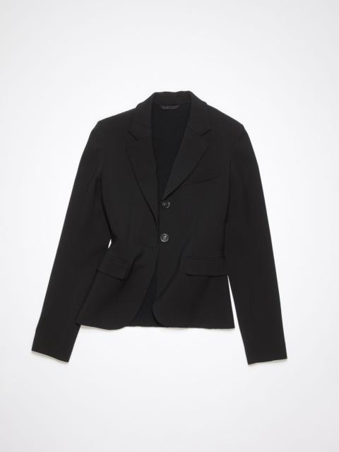 Fitted suit jacket - Black