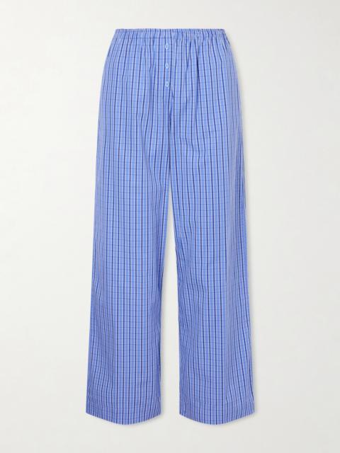 FAITHFULL Paloma Checked Cotton-poplin Straight-leg Pants