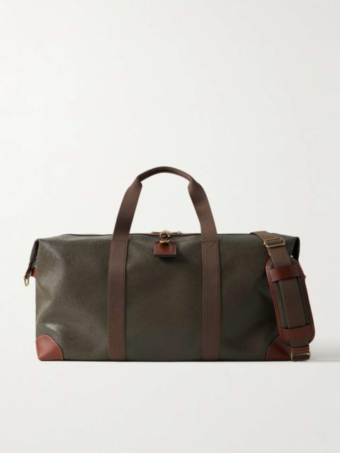 Mulberry Heritage Clipper Large Leather-Trimmed Scotchgrain Holdall