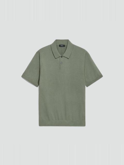 Theory Soris Polo Shirt in Light Bilen