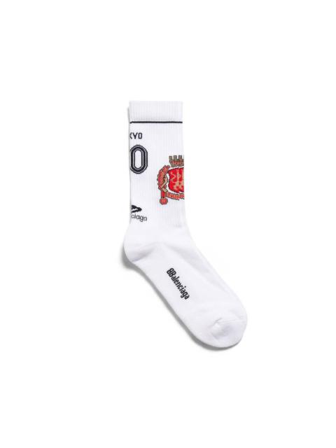 BALENCIAGA Men's Tokyo Soccer Socks in White