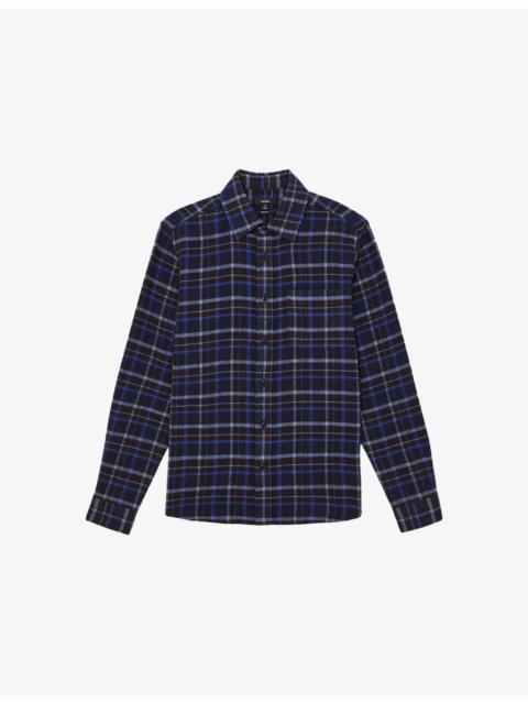 REISS Sam Checked Woven Overshirt