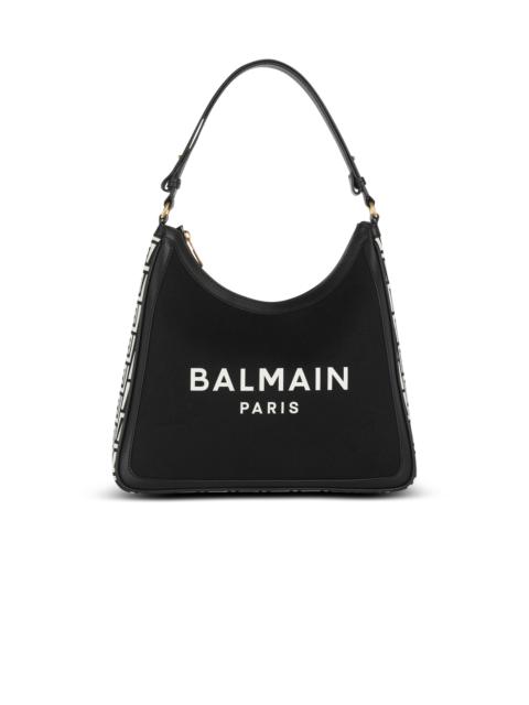 Balmain B-Army canvas bag with leather inserts