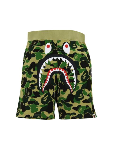 A BATHING APE® BAPE Big ABC Camo Shark Sweat Shorts 'Green'