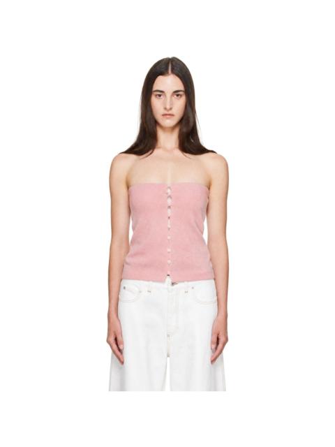 JACQUEMUS Pink 'The Sera Knit' Tube Top
