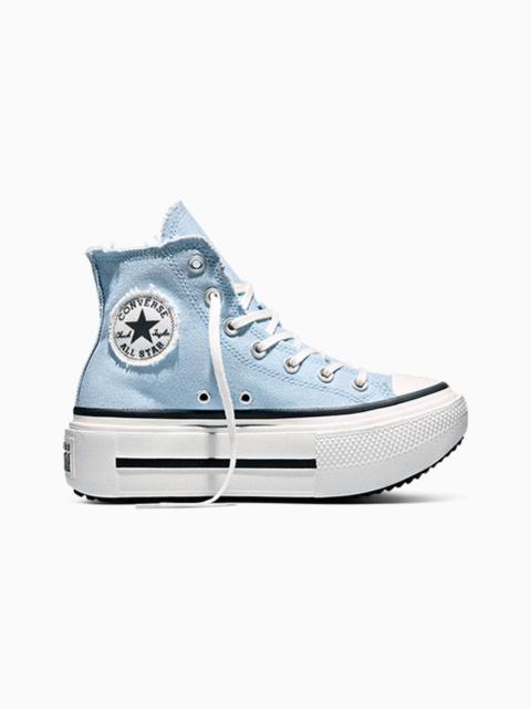 Converse Chuck Taylor All Star Lift Double Stack Platform Distressed