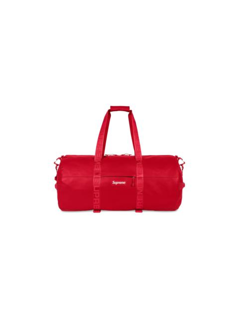 Supreme Supreme Leather Large Duffle Bag 'Red'