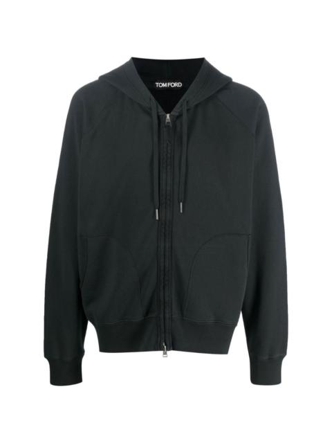 TOM FORD pouch-pocket zip hoodie