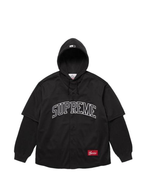 Supreme x Chicago White Sox logo-detail hoodie