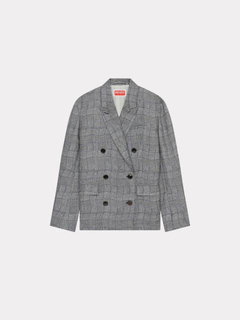 KENZO 'Wavy Check' oversized blazer