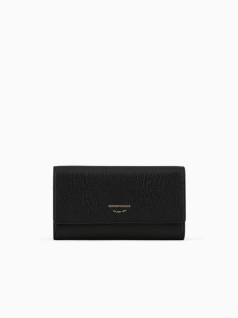 EMPORIO ARMANI Deer-print MyEA wallet with flap