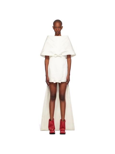FIDAN NOVRUZOVA White Mimi Bridal Minidress