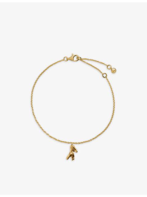 MONICA VINADER Fragments Coral 18ct Yellow Gold-Plated Vermeil Sterling-Silver Chain Bracelet