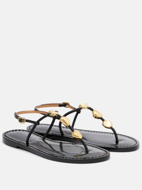 AMANU Nairobi leather thong sandals