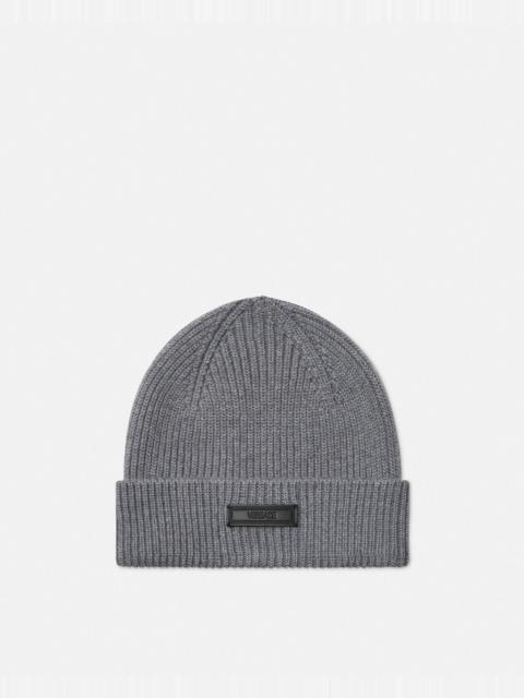 VERSACE Logo Knit Beanie
