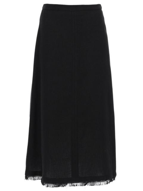 'S Max Mara GONNA FIOCCHI IN LINO E COTONE