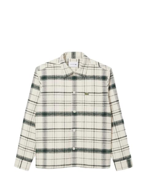 LACOSTE checked flannel shirt