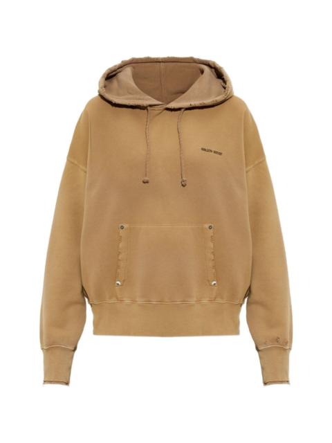 Golden Goose distressed logo-print hoodie