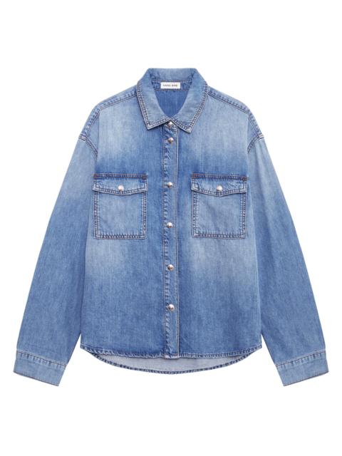 ANINE BING Women's Paxton Denim Shirt - Washed Blue