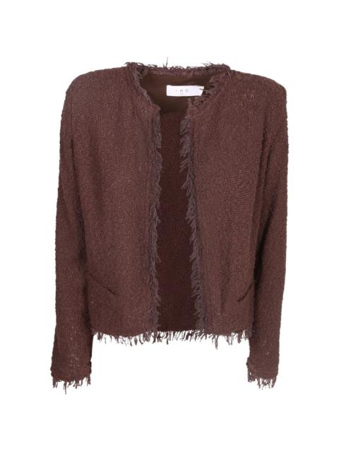 IRO fringed tweed jacket