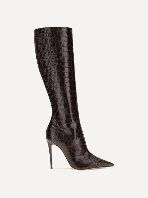 PARIS TEXAS Vera crocodile-effect tall Boots