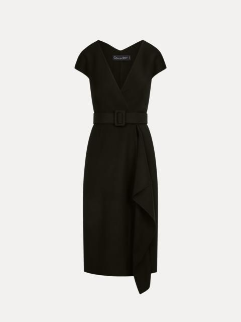 Oscar de la Renta WOOL-BLEND PENCIL DRESS