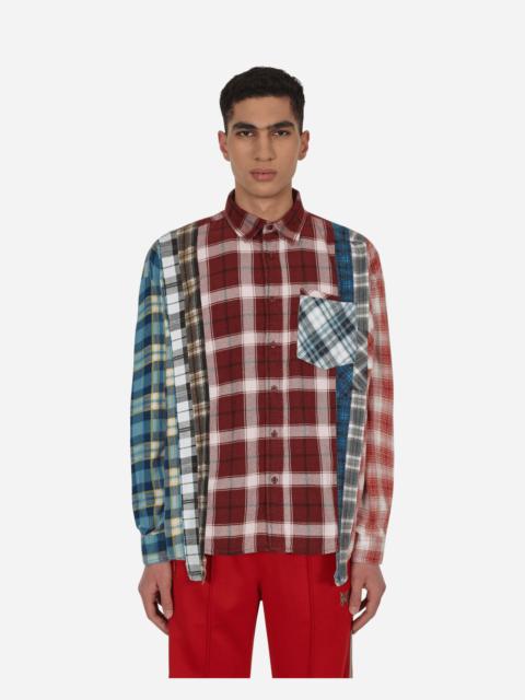 NEEDLES 7 Cuts Wide Flannel Shirt Multicolor