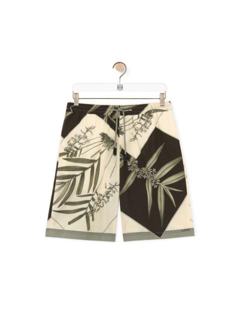 Loewe Shorts in cotton and silk