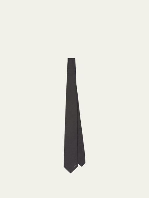 Prada Men's Needlepoint Silk Tie