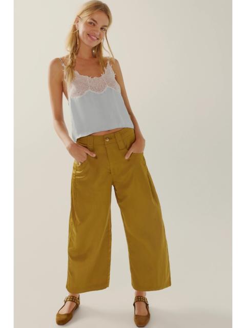 FREE PEOPLE Satin Boyfriend Trousers