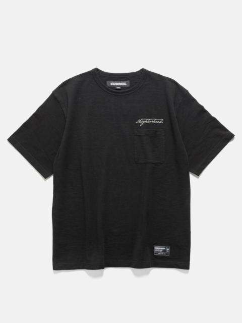 Heather Fabric Crewneck SS Black