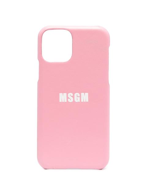 MSGM logo-print iPhone 11 Pro case