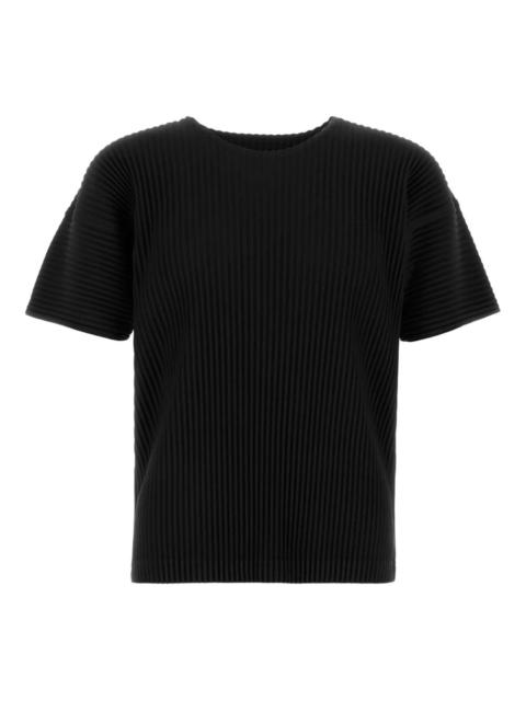 pleated short-sleeved T-shirt