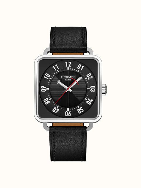 Hermès Carre H watch, 38 x 38 mm