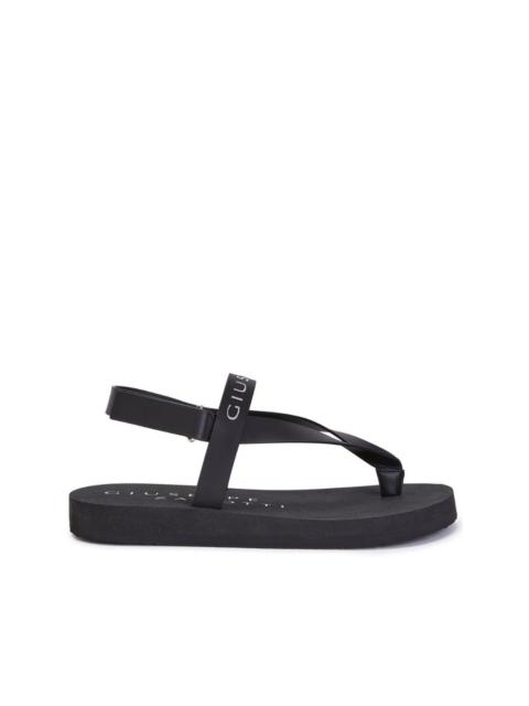 Giuseppe Zanotti logo-print thong-strap sandals