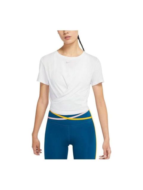 (WMNS) Nike One Luxe Dri-Fit T-Shirt 'White' DD4922-100