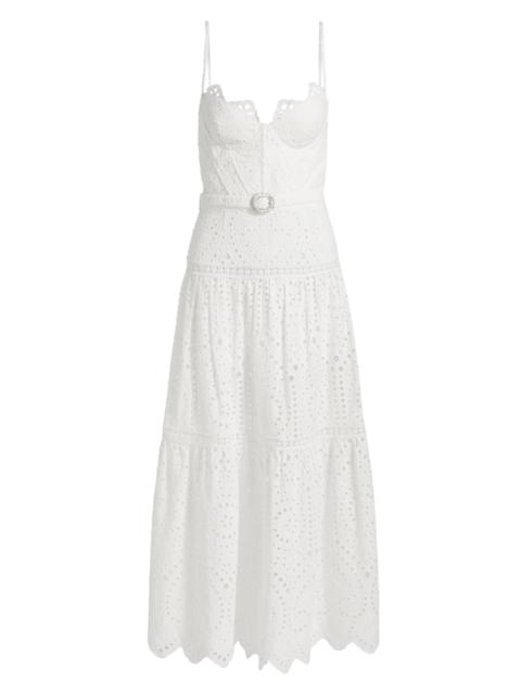 GENERATION LOVE Women's Zuria Cotton Eyelet Maxi Dress - White