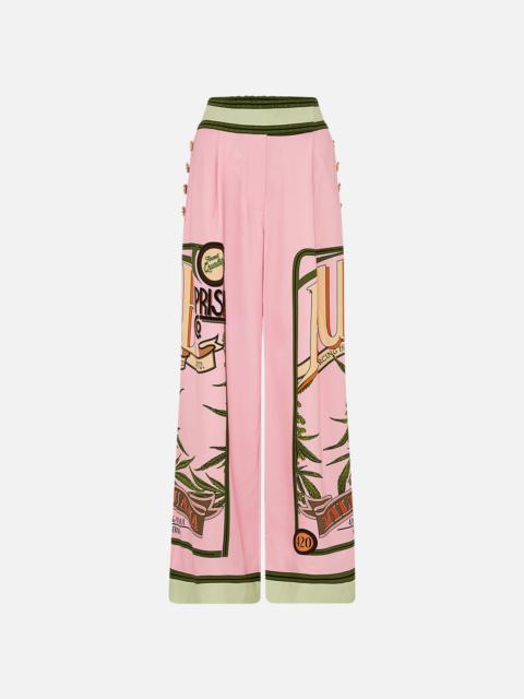 CAMILLA WIDE LEG PANT WITH BUTTONS